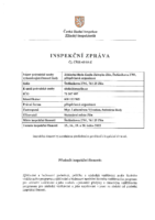 Inspekční zpráva 2015
